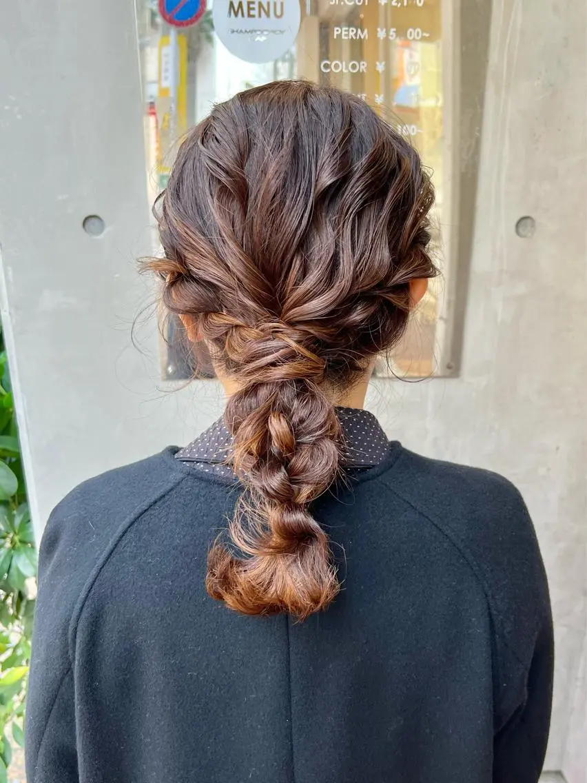 ミディアム カラー ヘアアレンジ 「sumi」 AMIのヘアスタイル
