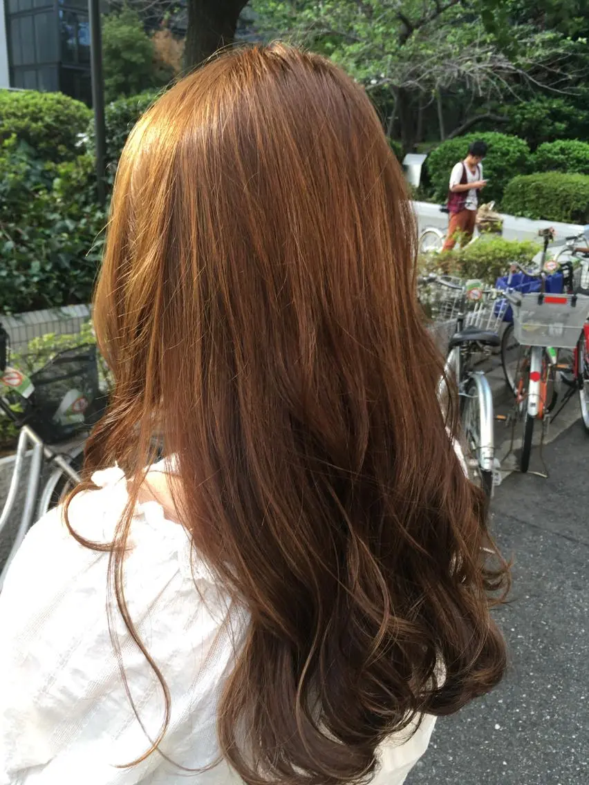 セミロング ロング カラー 髪質改善 中川 翔のヘアスタイル