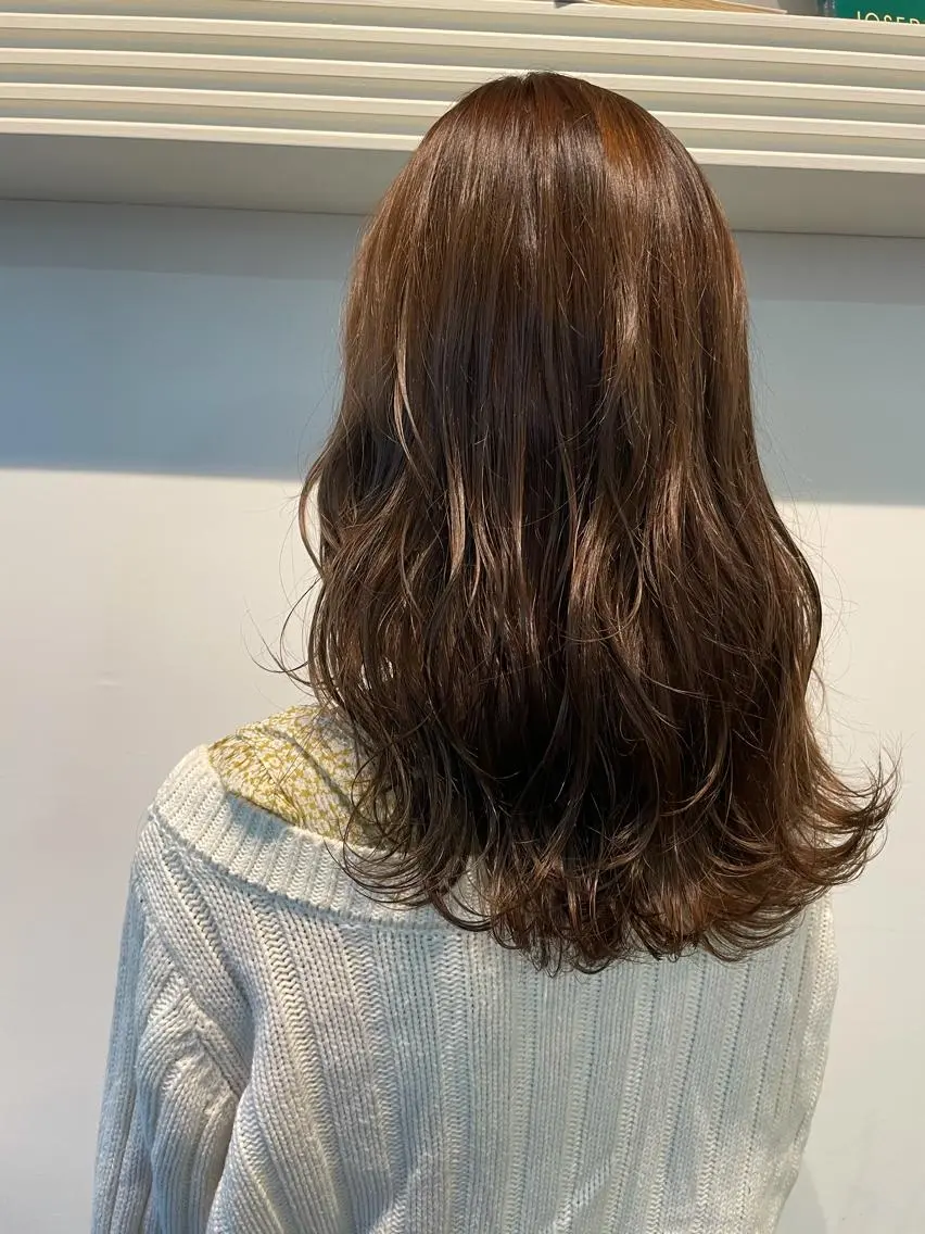 ミディアム カラー ベージュカラー 💐パーソナルカラー /市橋加菜💐のヘアスタイル