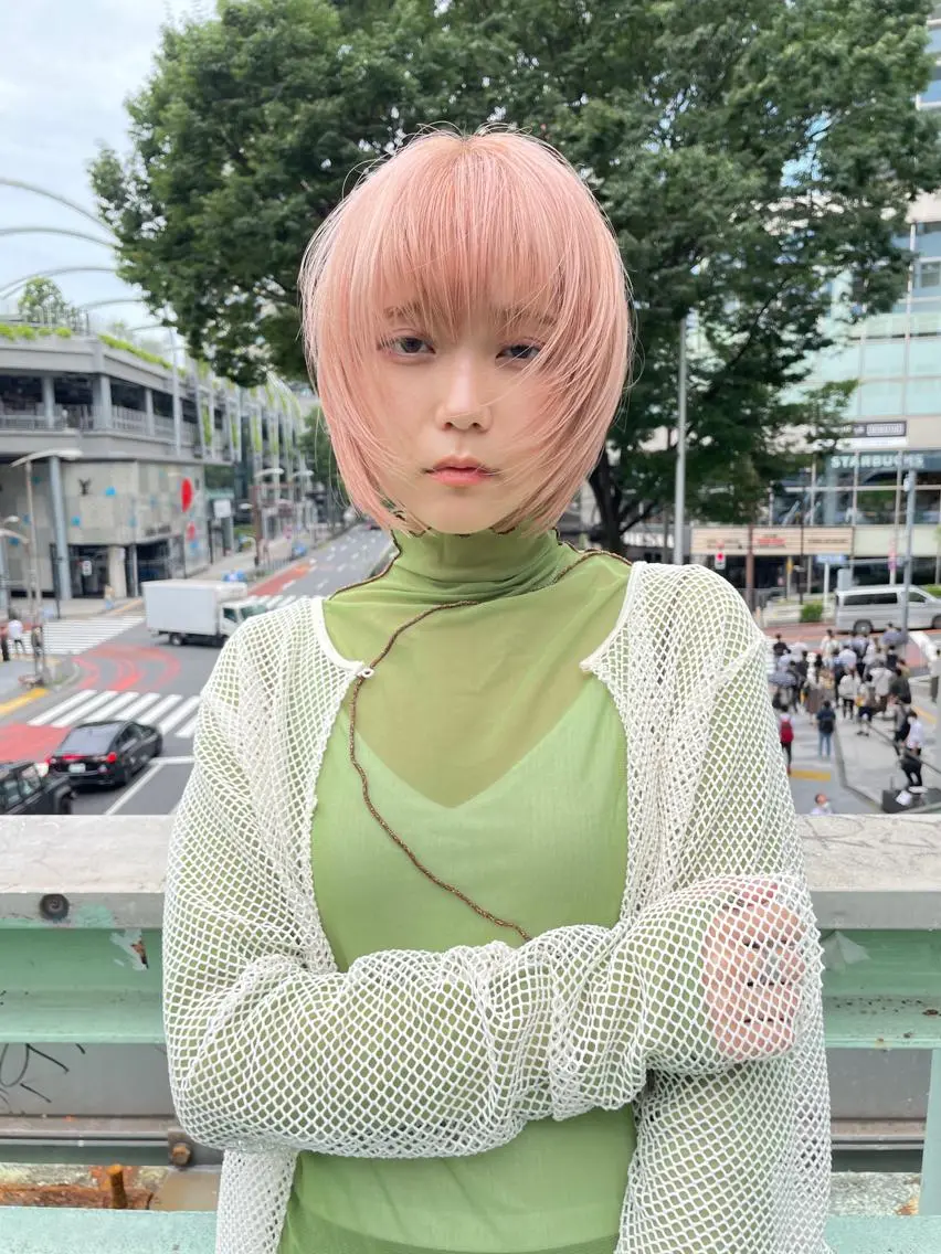 ショート カラー パーマウルフショート 濱田匠のヘアスタイル