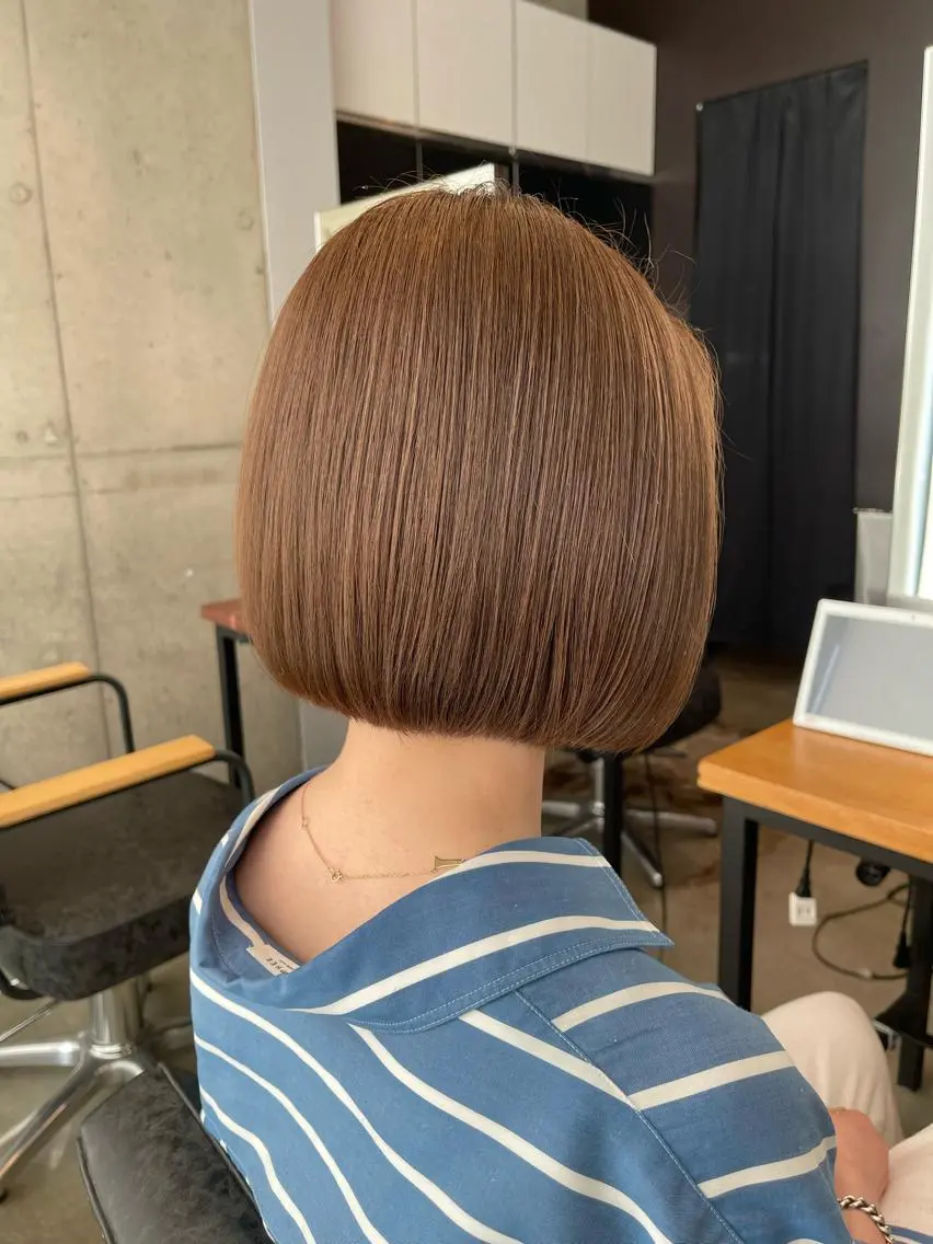 ミディアム 平栗 篤のヘアスタイル