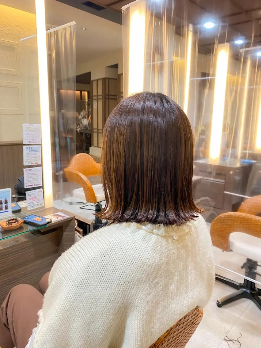ミディアム スパイラル波巻き パーマ井本汰壱のヘアスタイル