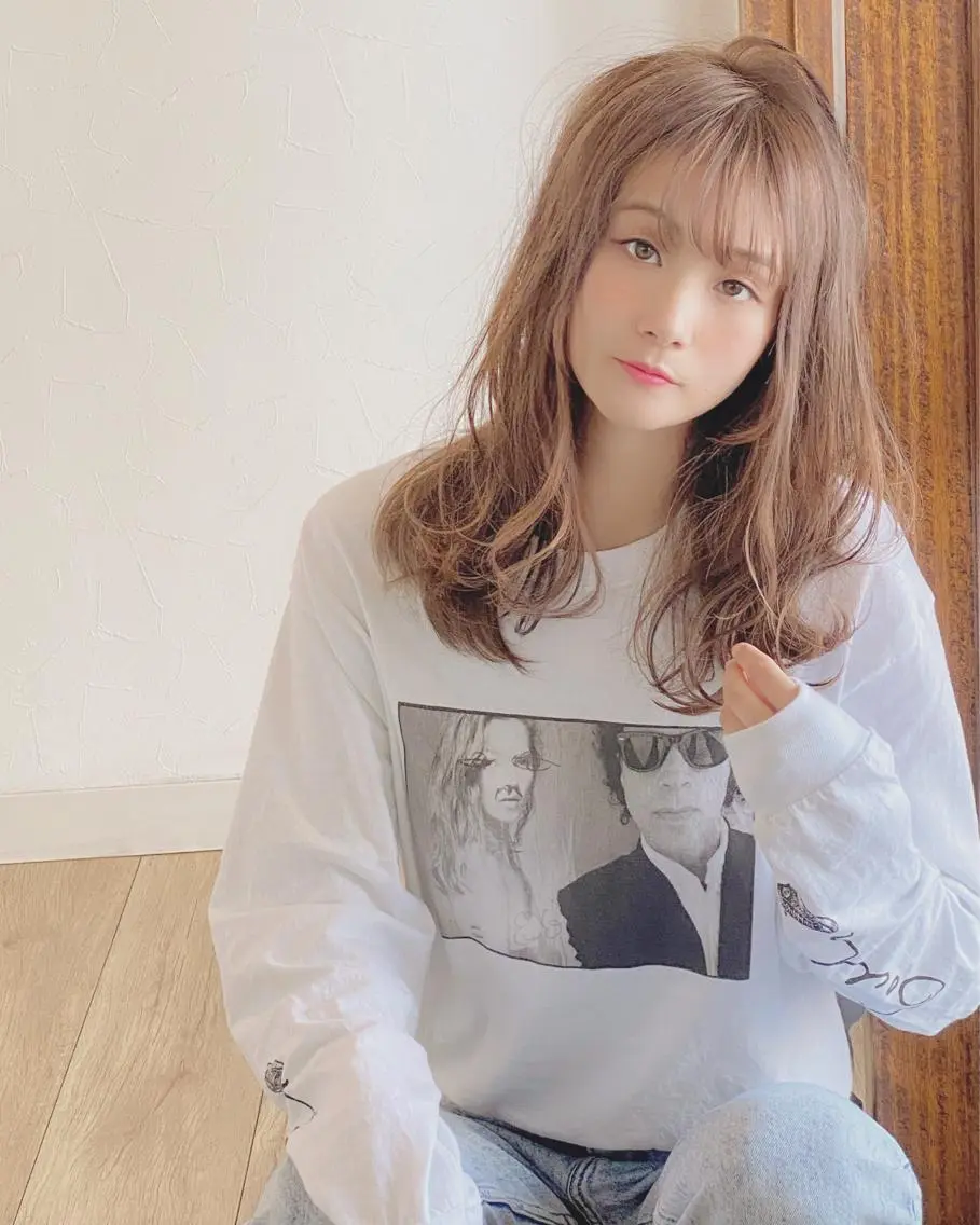 ミディアム パーマ カット ヘアカラー grand juteのヘアスタイル