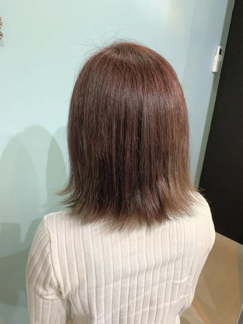 ミディアム カット ヘアカラー トリートメント 中条 高志のヘアスタイル