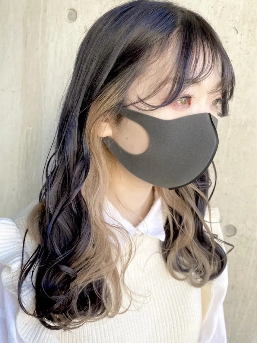 ロング ヘアカラー トリートメント Trip 香椎🌟 ブリーチ/髪質改善のヘアスタイル