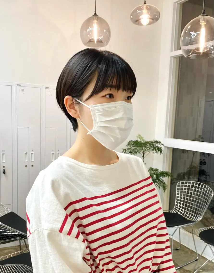 ショート ショートヘア サトウ リョウのヘアスタイル