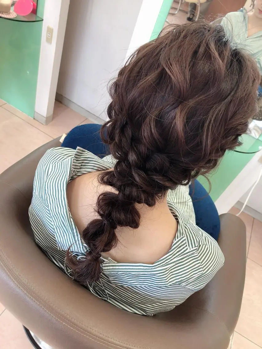 ロング ヘアセット 松田 みのりのヘアスタイル