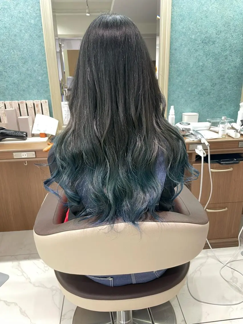 ロング ヘアカラー 店長福島成美/髪質 改善縮毛矯正/カラーのヘアスタイル