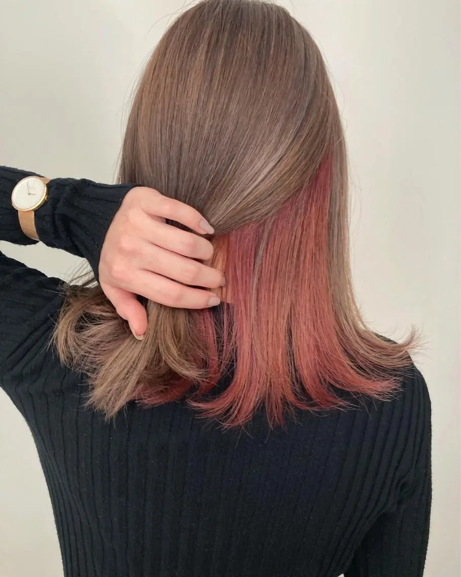 ミディアム カラー ヘアカラー トリートメント aDALil川越 ⭐️Arisaのヘアスタイル