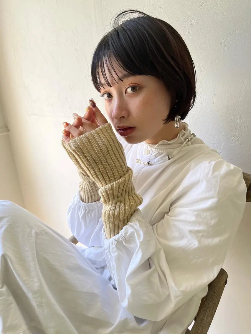 ショート カラー パーマ ヘアアレンジ メンズ キッズ ネイル マツエク・マツパ アイブロウ カット 縮毛矯正 トリートメント 横浜Bob美容師🤎 ERINAのヘアスタイル