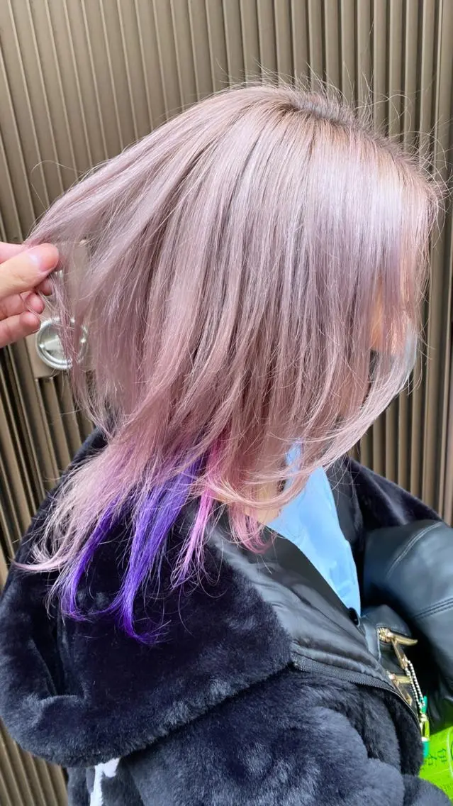 ミディアム カラー ブリーチカラー特化 U-topia小島のヘアスタイル