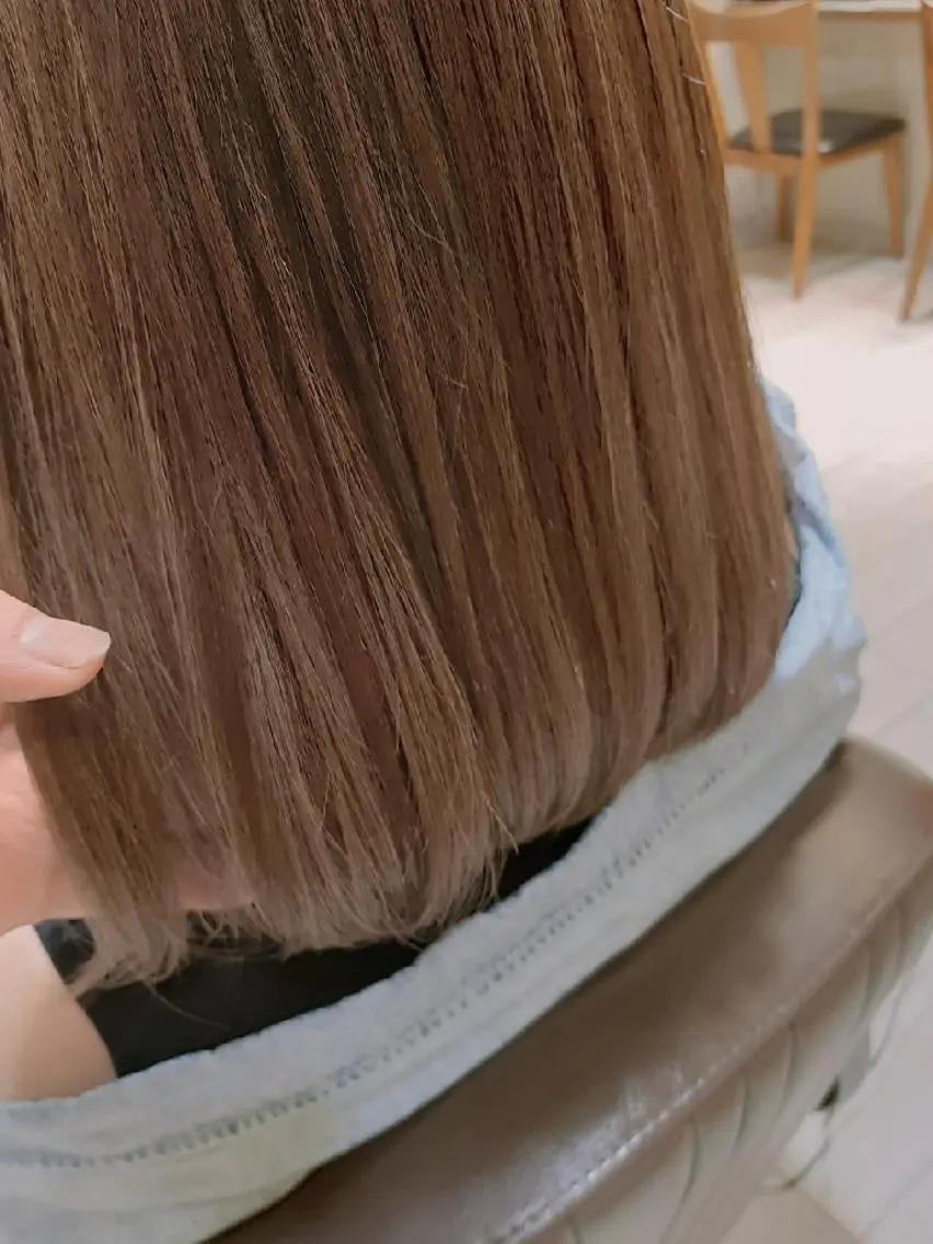 ミディアム ハイライト はらだ ともこ☺︎のヘアスタイル