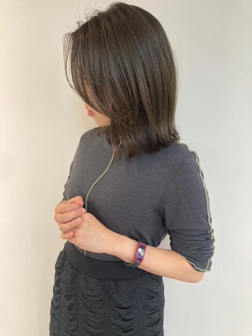 カラー ブリーチ ダブルカラー ボブ 髪質改善 平尾✨透明感カラー ✨イノセントヘアのヘアスタイル