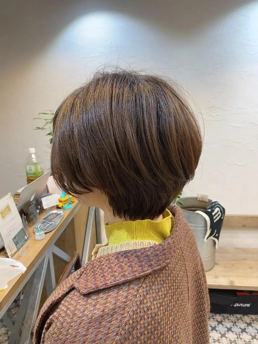ショート カラー ショートヘア 韓国ヘア☁️ mitsukiのヘアスタイル