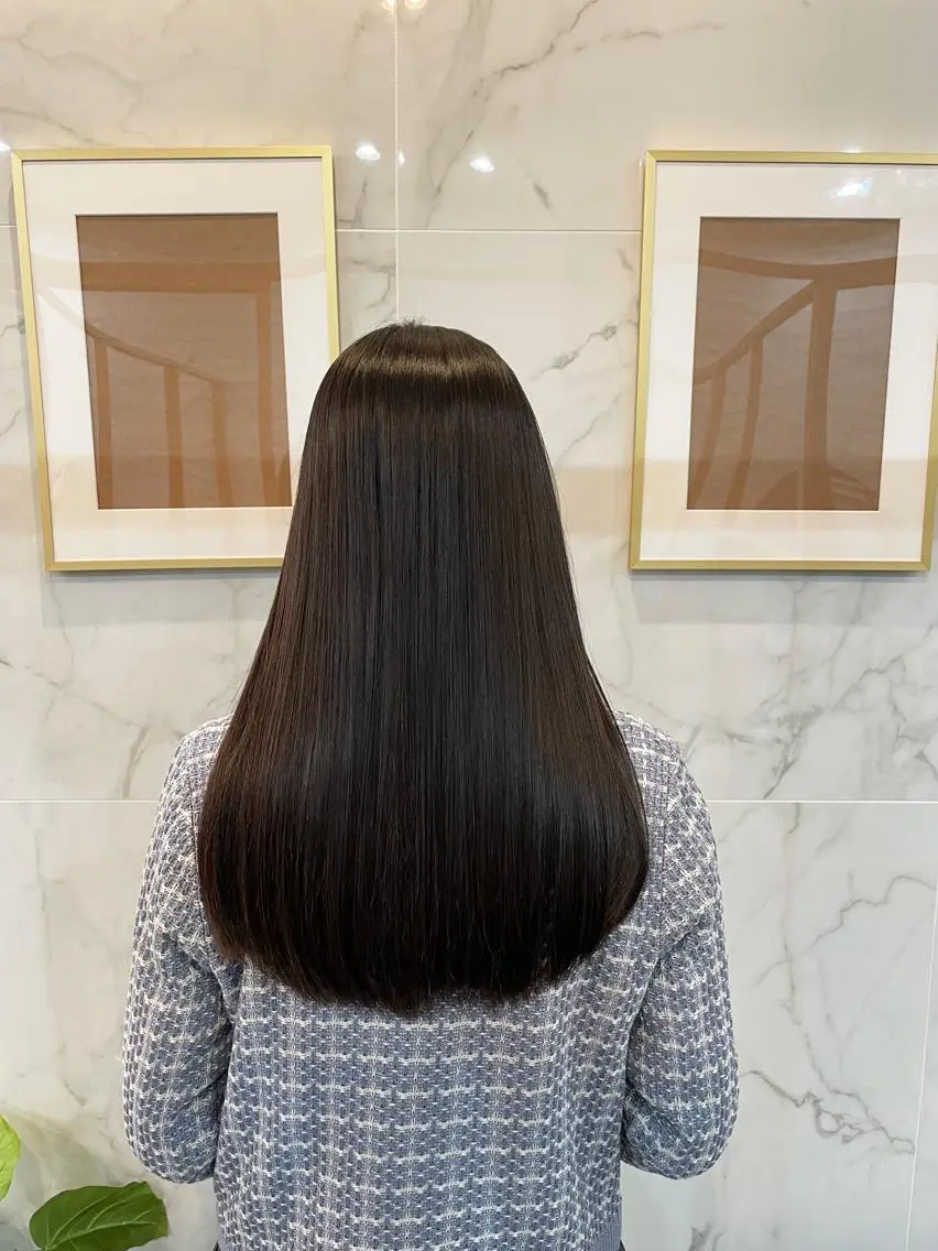 ロング 髪質改善 トリートメント 酸熱トリートメント ヘアカラー トリートメント 鈴木 雅人のヘアスタイル