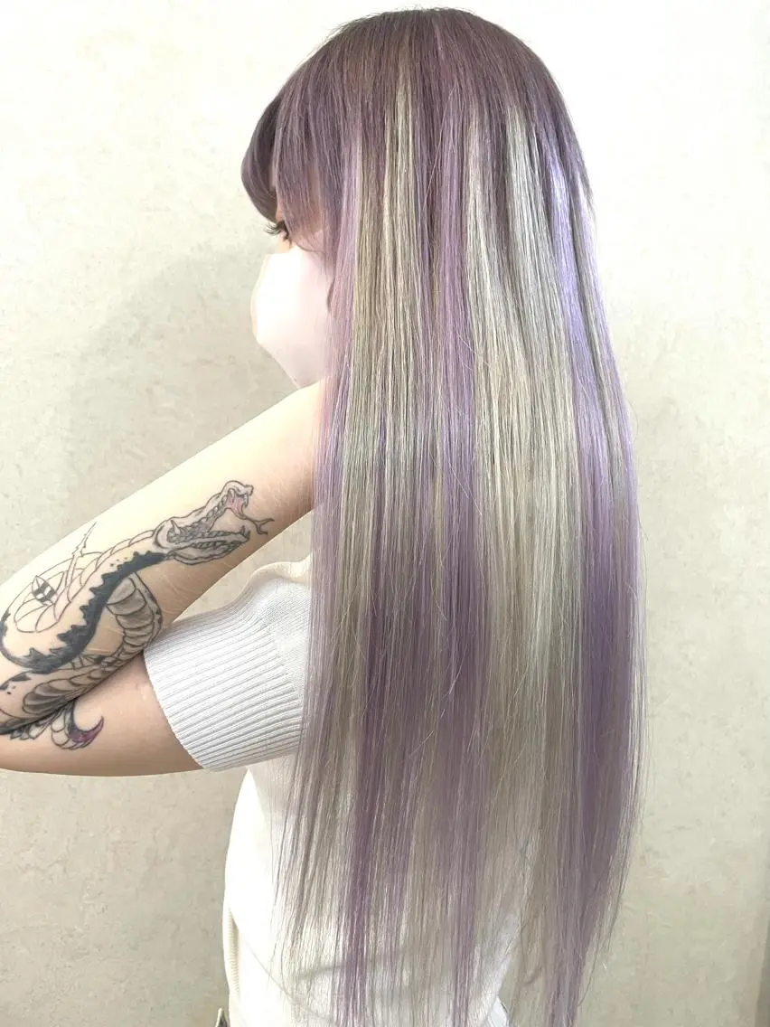 ショート カラー パーマ ヘアアレンジ メンズ シールエクステ メンズハイライト メンズハイトーン メンズ韓国風 学生(メンズ向け) 🦋高瀬寛菜🦋 韓国/ブリーチのヘアスタイル