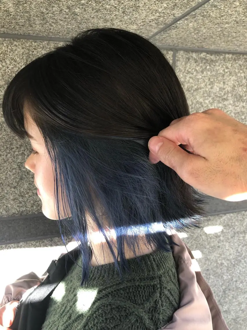 ショート カラー ブリーチ ケアブリーチ イヤリングカラー インナーカラー ∮フェードスタイル∮ 加藤嘉陛のヘアスタイル