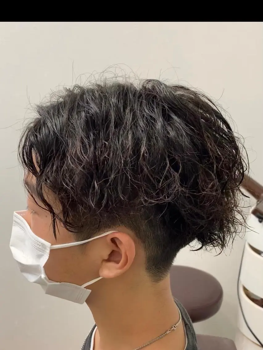 ショート パーマ メンズ カット パーマ トリートメント クセを最大限に活かす メンズパーマ奈良大祐のヘアスタイル