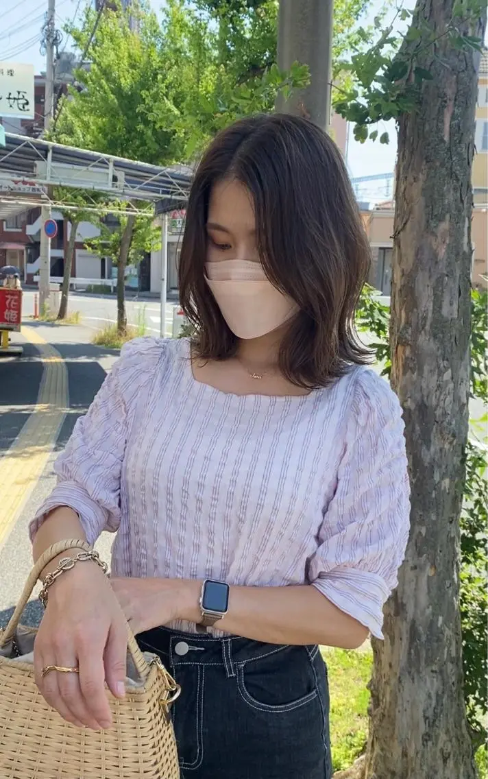 ミディアム 西元 亜由美のヘアスタイル