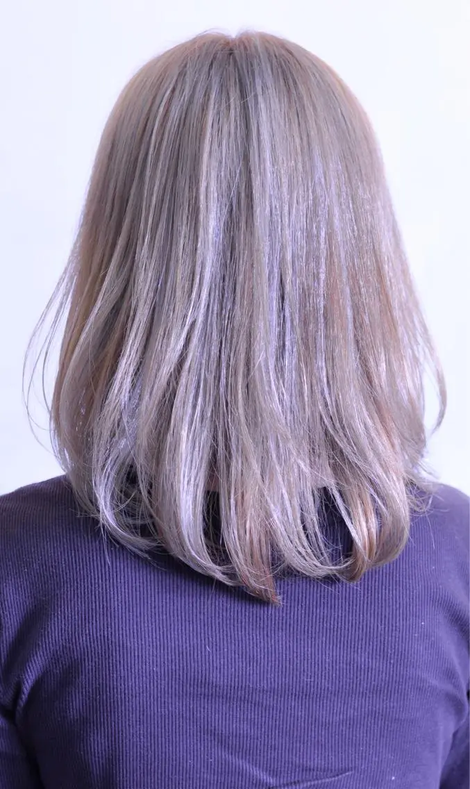 ミディアム 中田 敏明のヘアスタイル