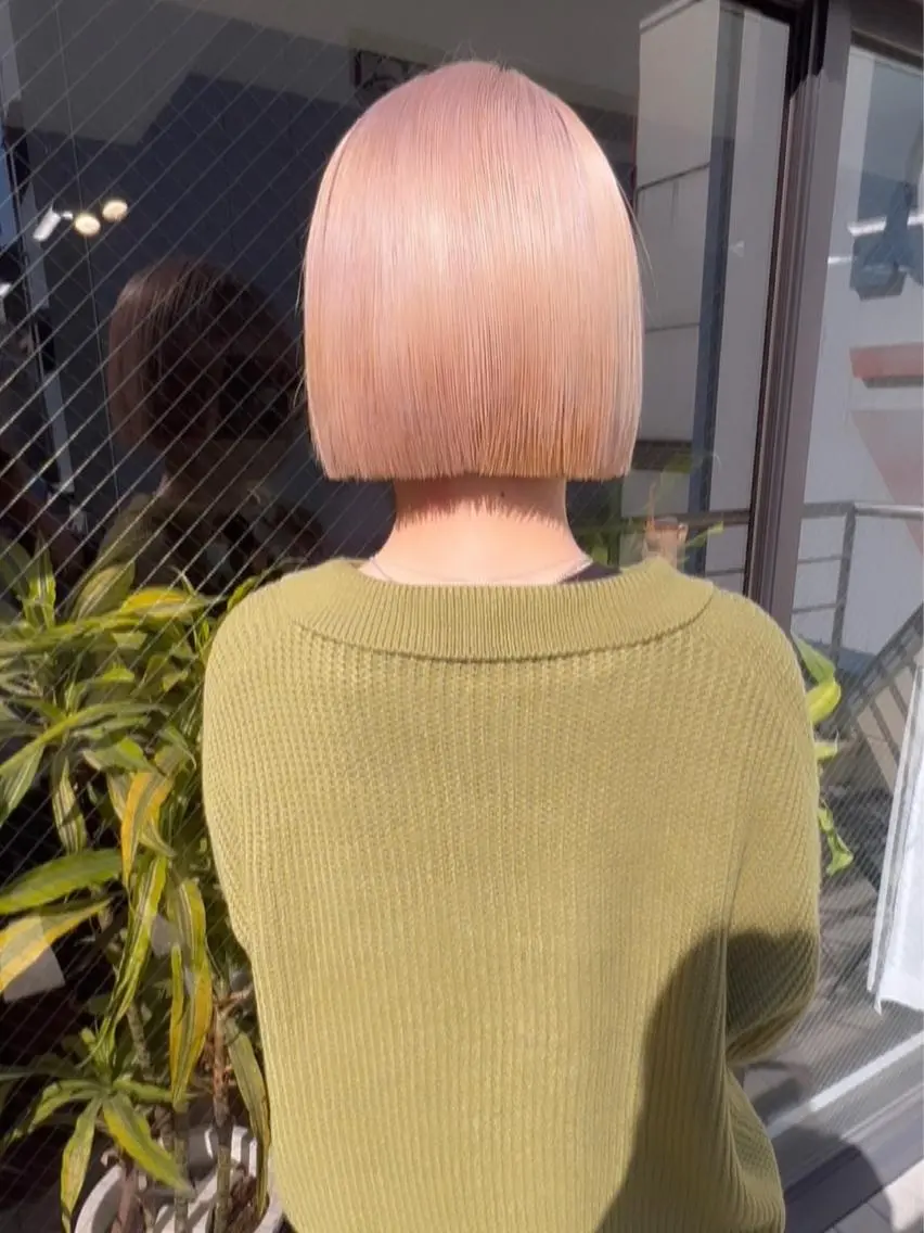 ショート カラー ブリーチ ケアブリーチ ダブルカラー ハイトーンカラー イルミナカラー 🧡色落ちまで2度 楽しめる🧡ヨシキのヘアスタイル