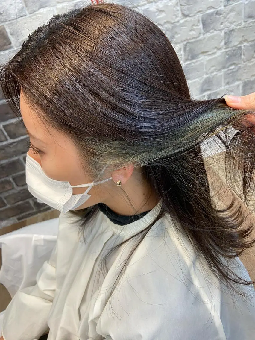 ロング カラー ヘアカラー トリートメント 渡辺 ゆみのヘアスタイル
