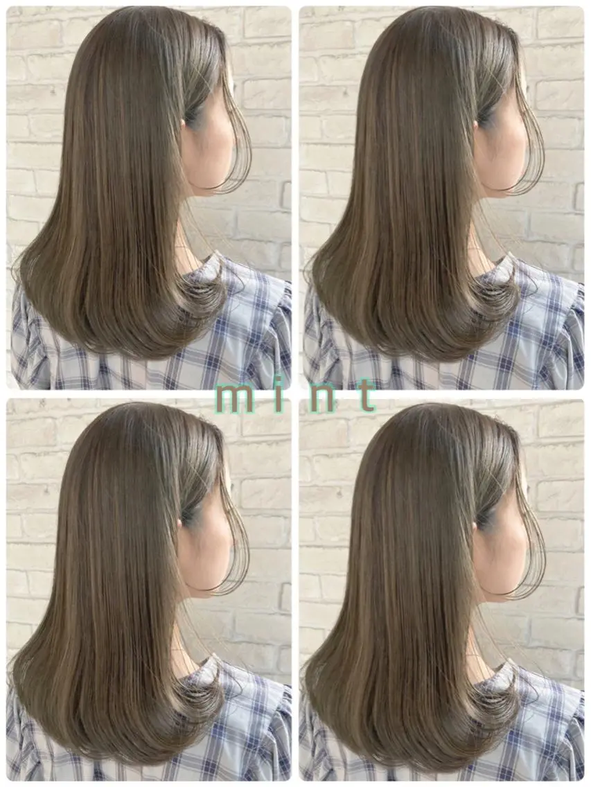 ヘアアレンジ あやか 白髪ぼかしハイライトのヘアスタイル