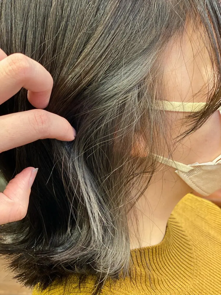 ミディアム カラー liL hair サトウリョウタのヘアスタイル