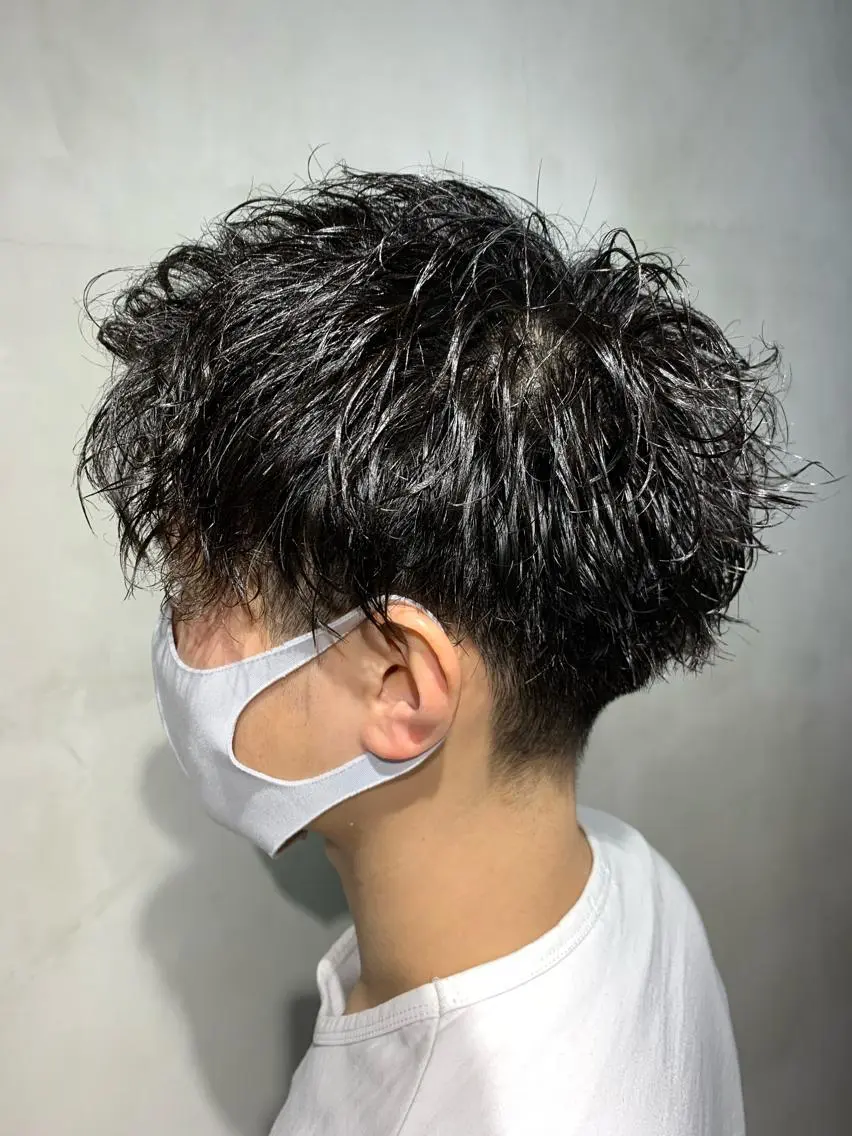 ショート カット パーマ メンズパーマ 工藤勇也のヘアスタイル