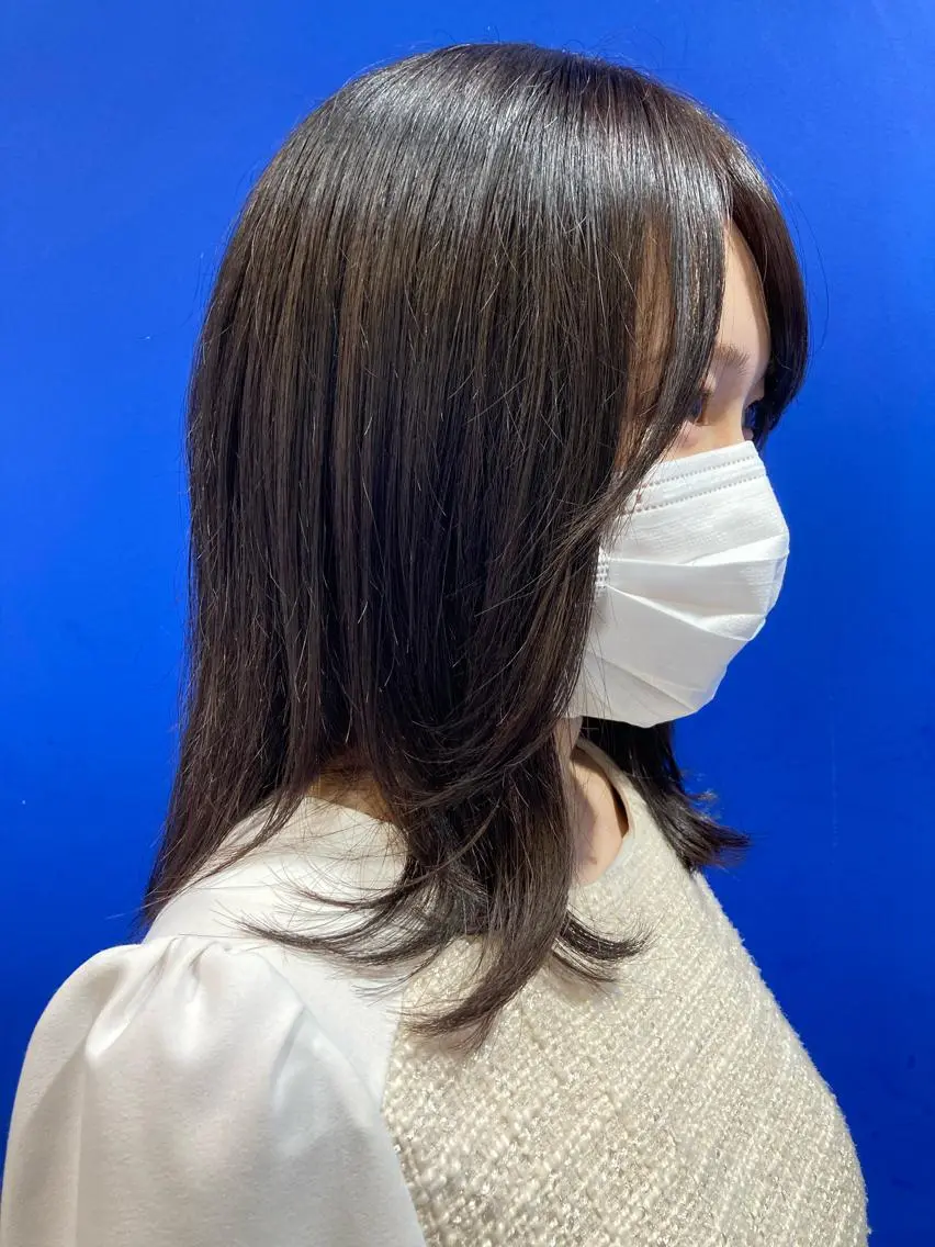 ロング カラー ベージュカラー 渡邉 燎のヘアスタイル