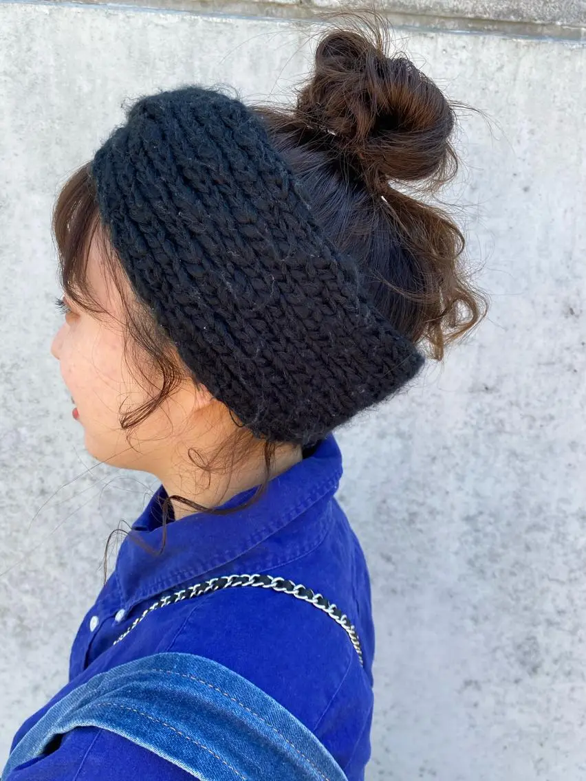ロング ヘアアレンジ お団子ヘア 志賀 あずみのヘアスタイル