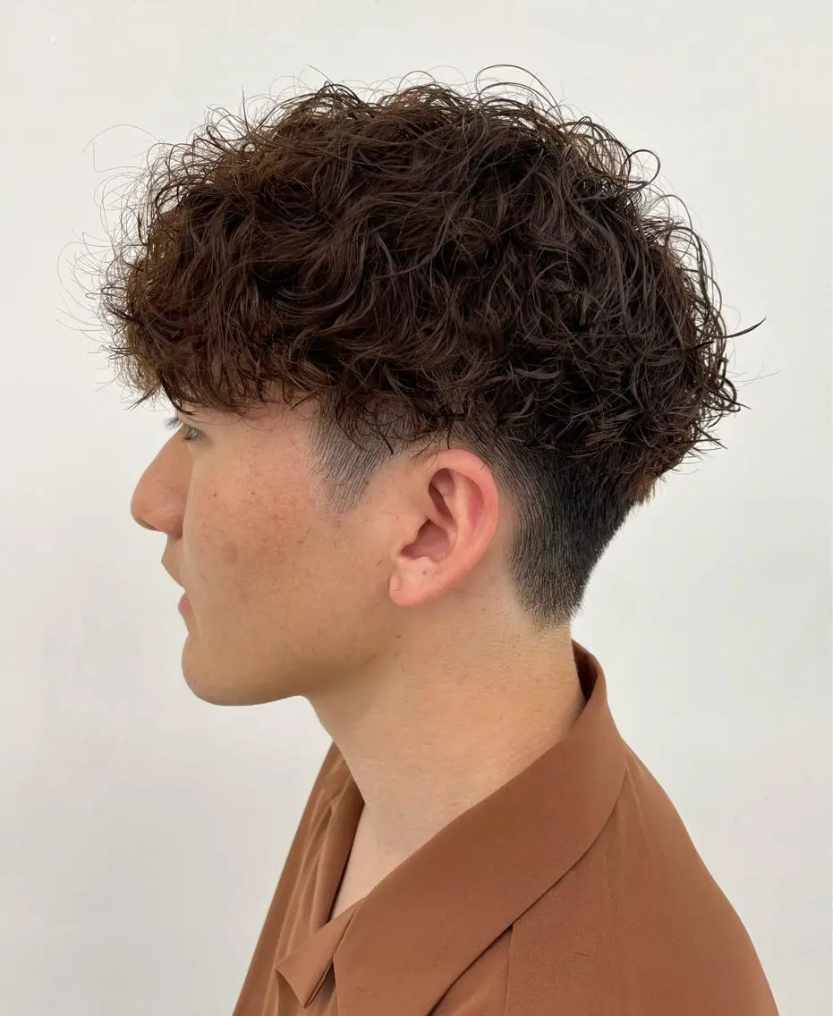 ミディアム パーマ メンズ カット パーマ 【柏メンズパーマ職人 】店長 KAZUMAのヘアスタイル