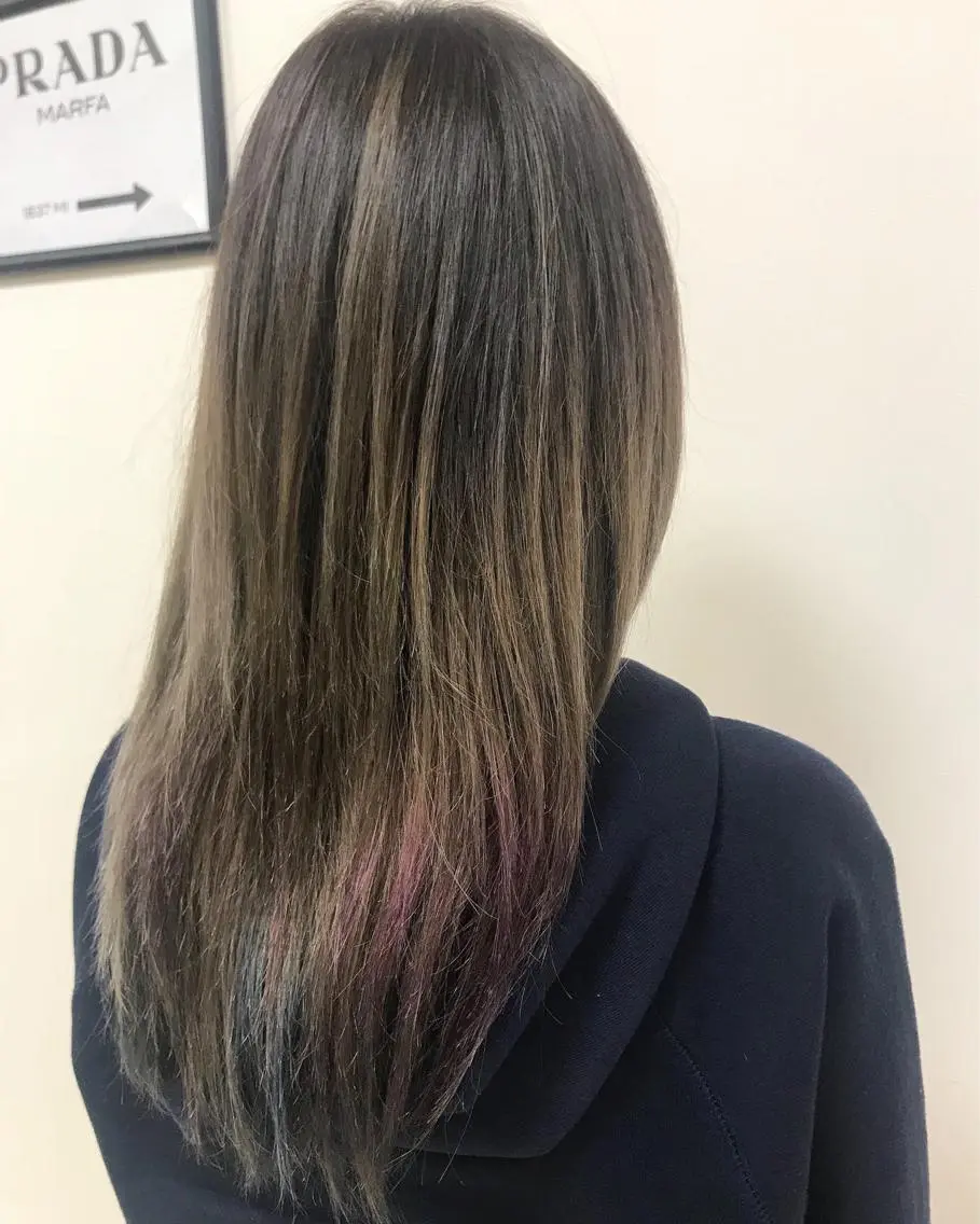 セミロング カラー カット ヘアカラー トリートメント Lien 深井店のヘアスタイル