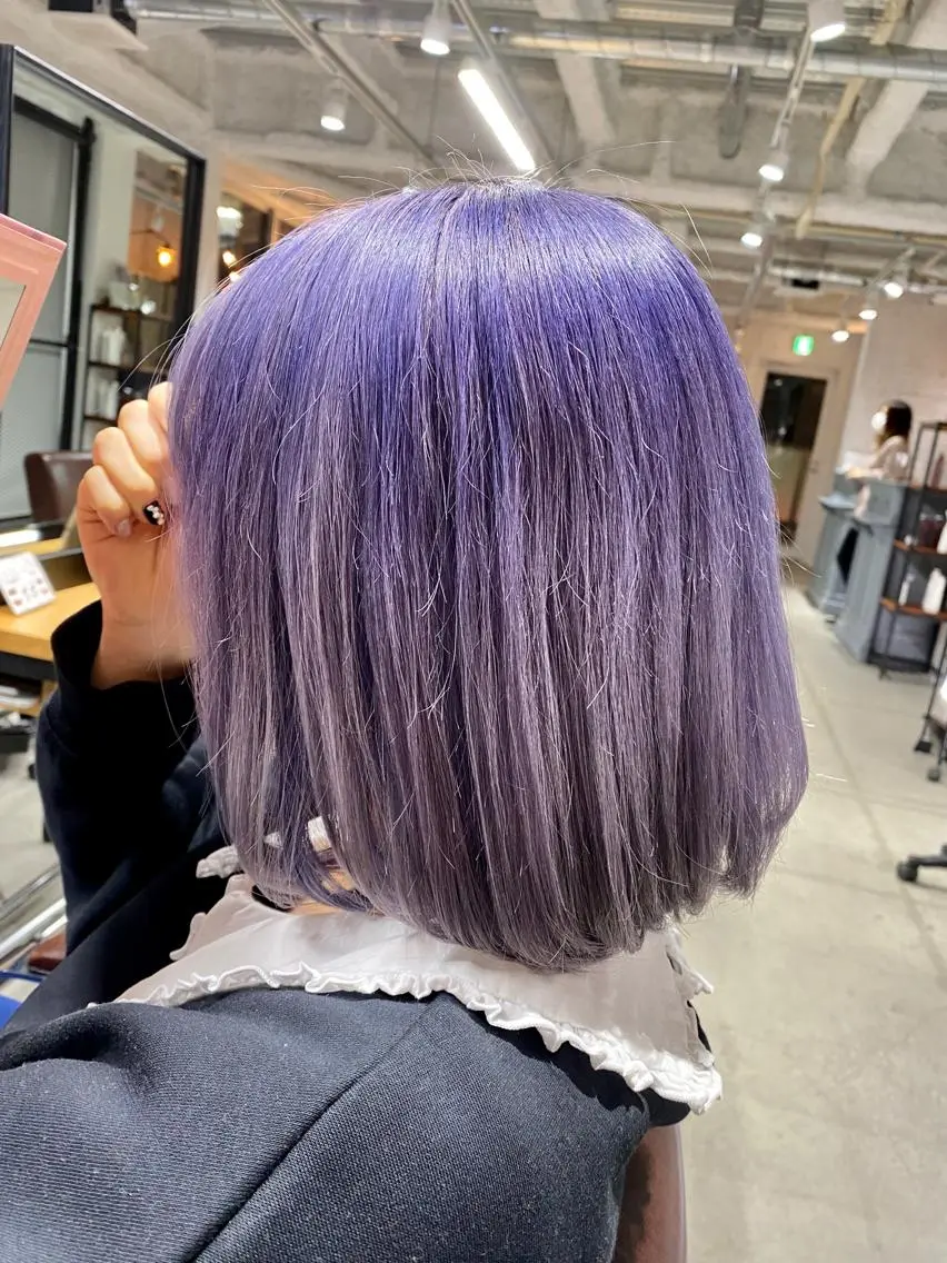 ミディアム カラー KOOKI スティードトーキョーのヘアスタイル