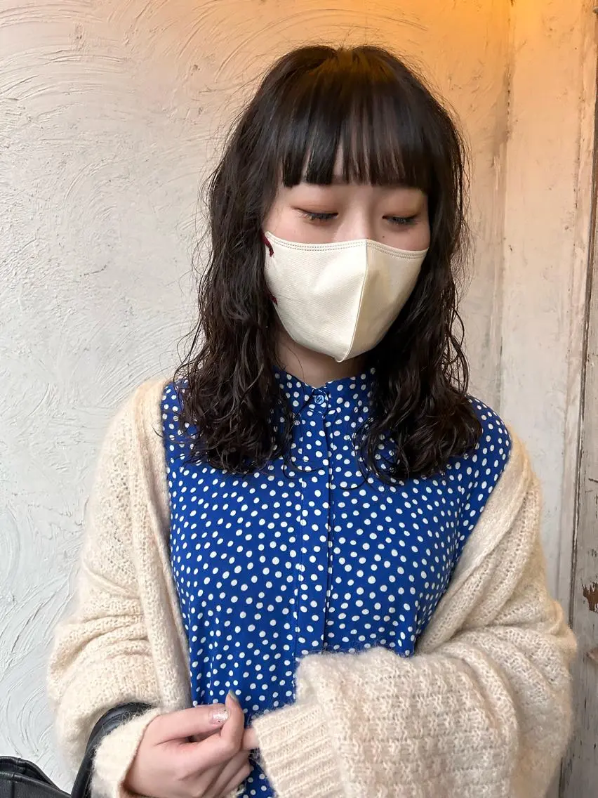 ミディアム パーマ ヘアアレンジ お任せヘア☘️☘️ 及川渚のヘアスタイル