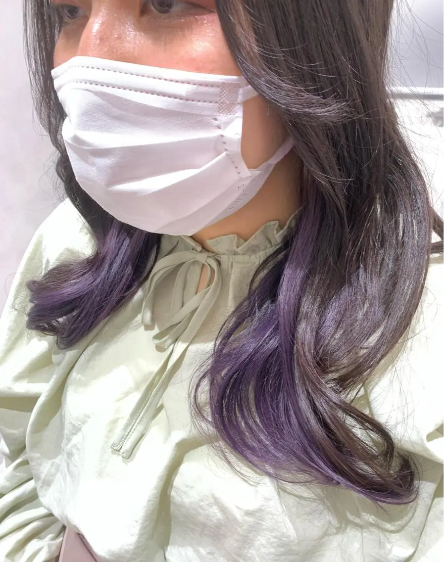 セミロング カラー 銀座フリーランススタ イリストMIYUKIのヘアスタイル
