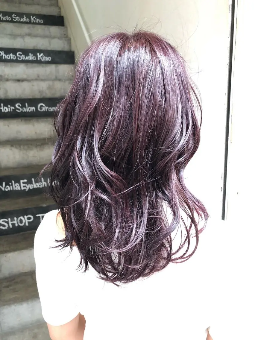 ロング ヘアカラー 舘野 太嘉宏のヘアスタイル