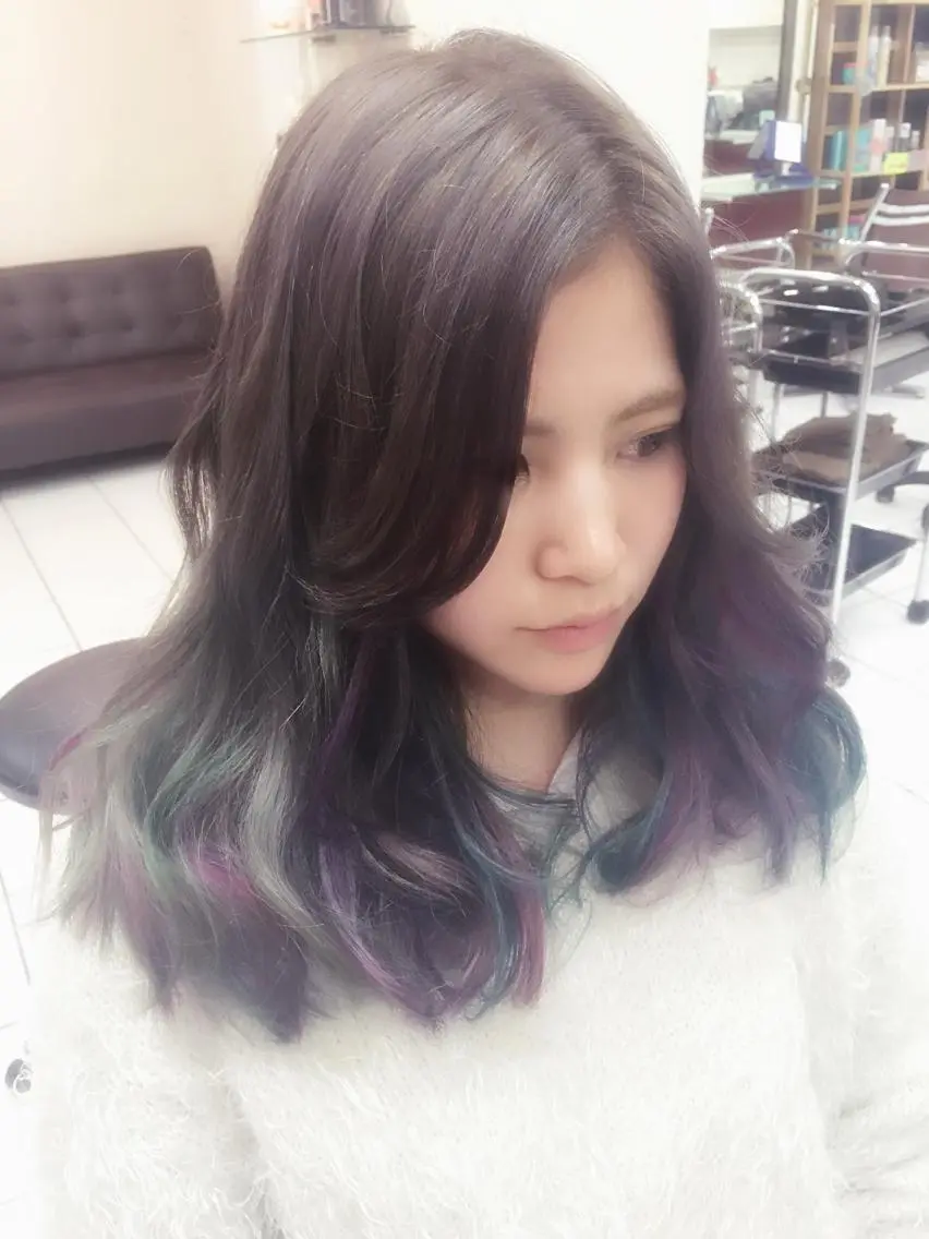 ショート ミディアム セミロング ロング カラー パーマ 神山 昌子のヘアスタイル