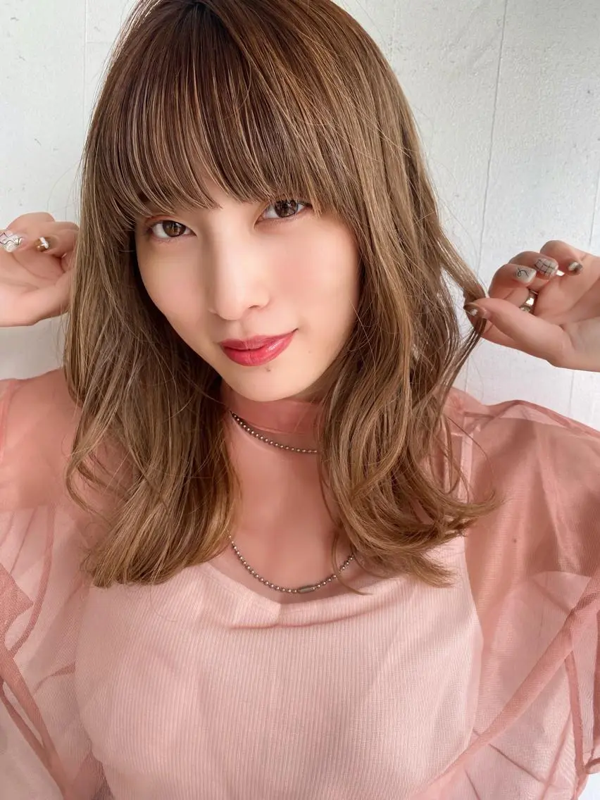 ミディアム 🍃透明感スタイル ｙｕ-ｋａ🍃のヘアスタイル