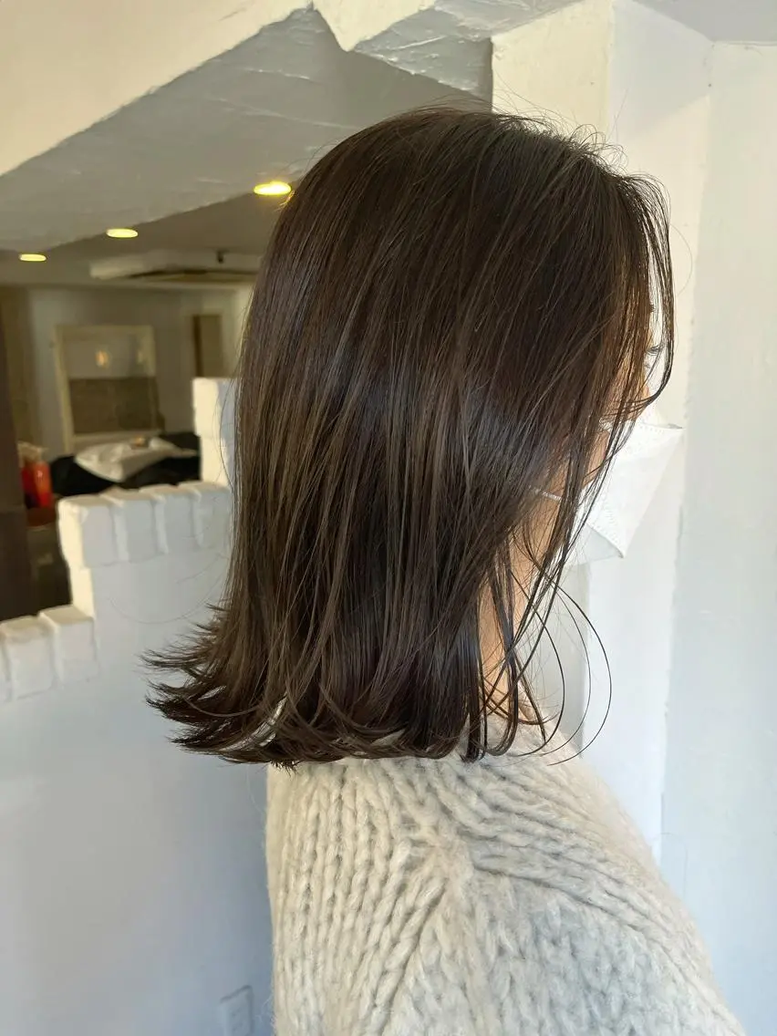 ミディアム カラー ヘアアレンジ 透明感カラー ボブ 眠れるヘッドスパ✨ chacoのヘアスタイル