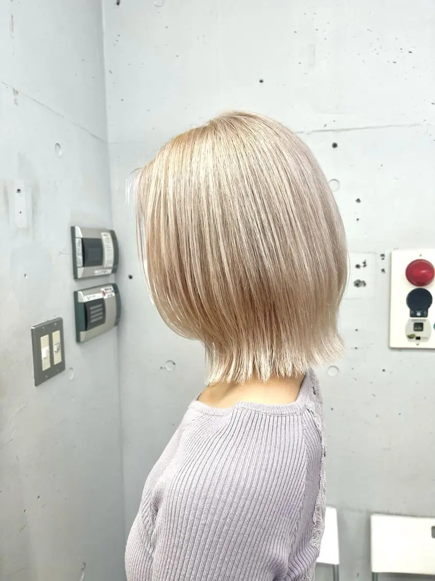 ミディアム カラー カット ヘアカラー トリートメント ハッシュカット/ハイ トーン/HIROKIのヘアスタイル