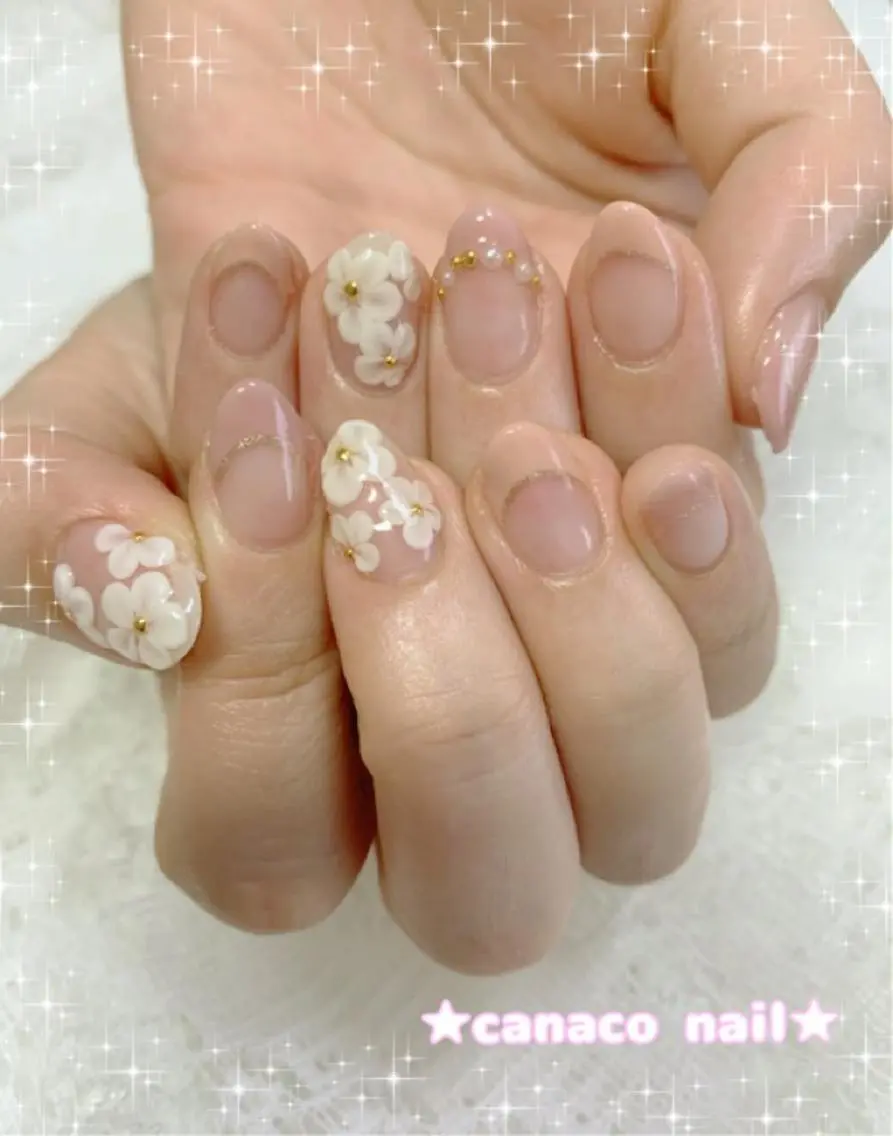 ネイル アートネイル ジェルネイル パラジェル ストーンネイル ハンドネイル ハンドケア ベテランネイル cnc nailのネイルデザイン