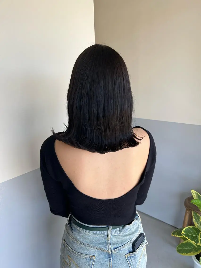 ミディアム 神谷 夏帆のヘアスタイル