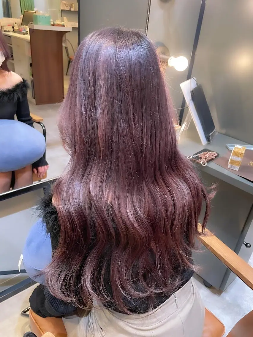 ロング カラー ヘアアレンジ 【日韓風、レイヤー】 🤍ひらい なつきのヘアスタイル