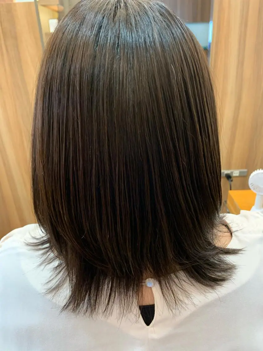 カラー 透明感カラー 北川 栞菜のヘアスタイル