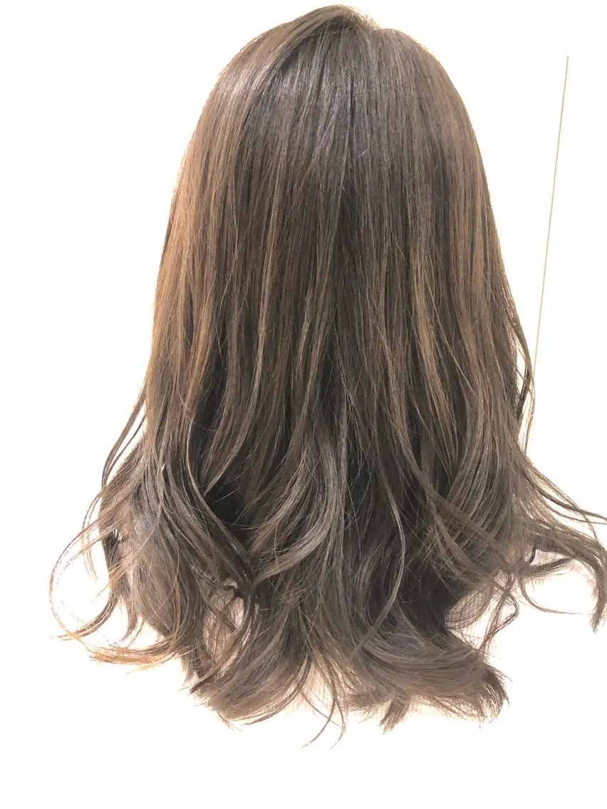 セミロング カット ヘアカラー トリートメント 小夏の⭐️ パパです⭐️のヘアスタイル