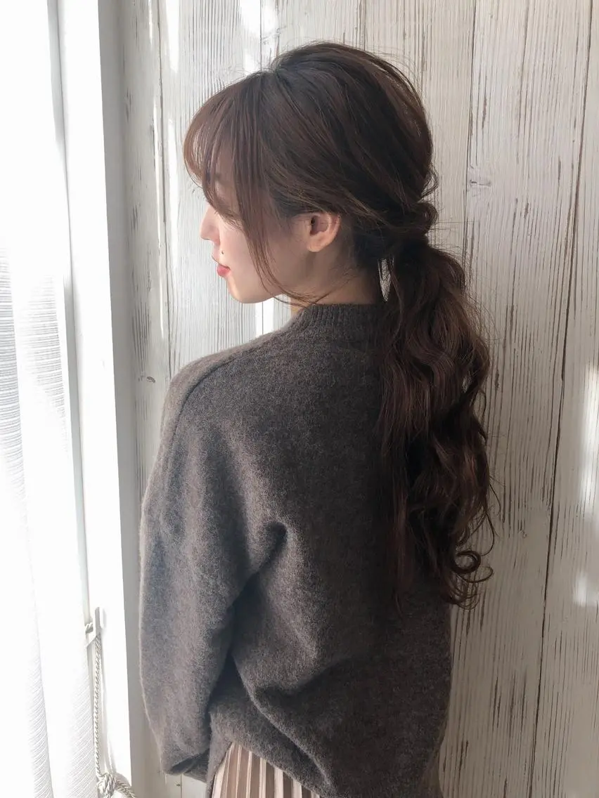 ロング カラー ヘアアレンジ ルービック 奈良のヘアスタイル