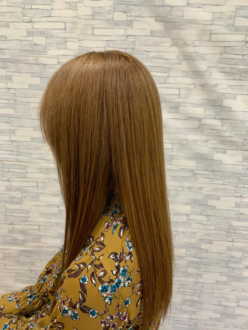 カラー ベージュカラー ブリーチ 中原 なおこのヘアスタイル