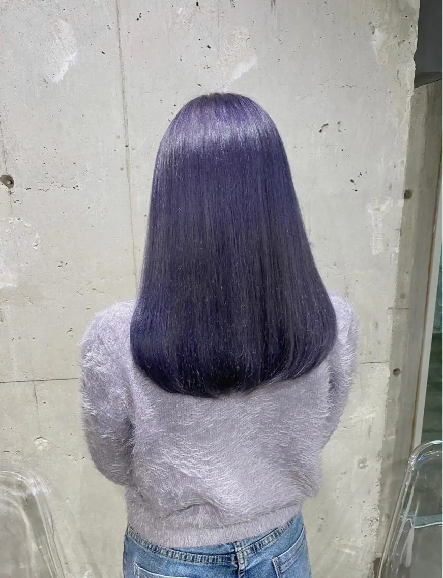 セミロング 🍀yuria/ハイ トーン/ペールカラーのヘアスタイル