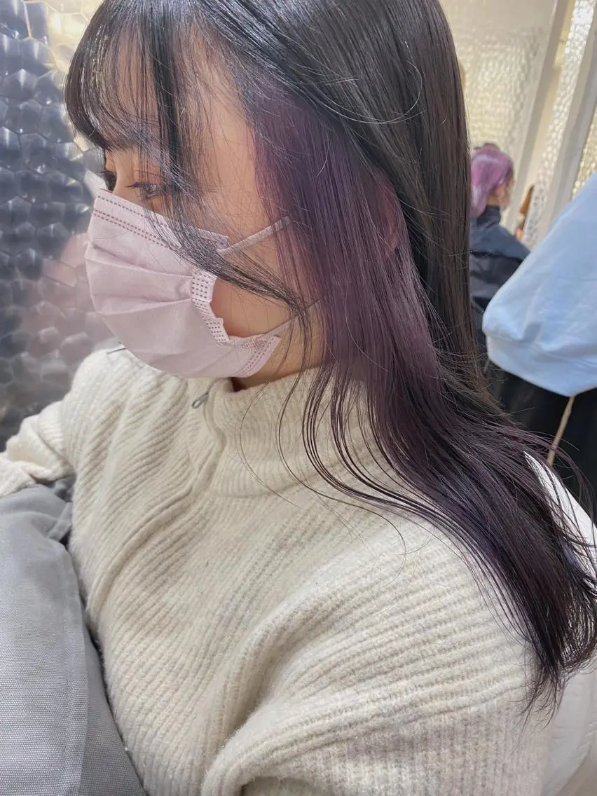 ロング カラー ヘアアレンジ ブリーチ 🧡梅田ハイトーン カラー🧡runaのヘアスタイル